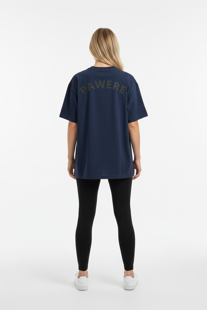 PAWERE Oversized Heavyweight Tee – Built for Instant Dopamine