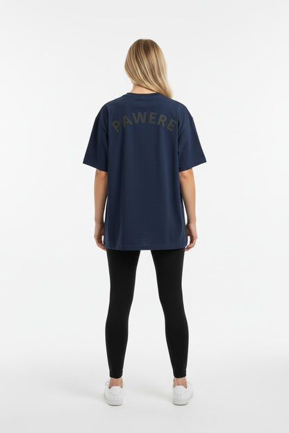 PAWERE Oversized Heavyweight Tee – Built for Instant Dopamine